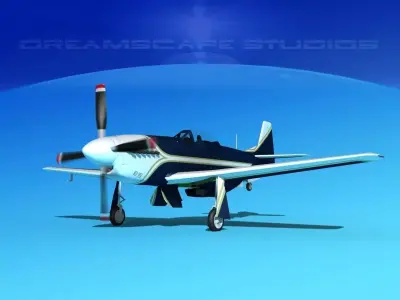 P-51 Mustang Sport V03 3D model