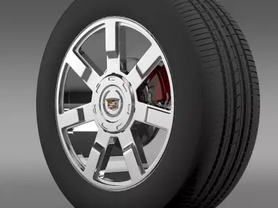 Cadillac Escalade esv 2wd2 wheel 3D model