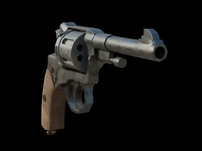 Nagant M1895 Low-poly 3D model purchase