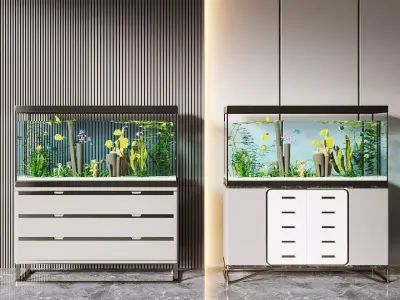 Modern tank fish 3D model