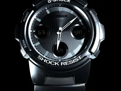 G-SHOCK SHOCK RESIST 3D model Low-poly 3D model