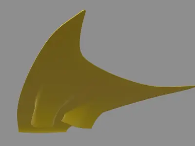 Car Bonnet Mclaren Low-poly 3D model