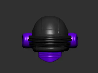 helmet high poly sculpt 3d printable  3D model 179