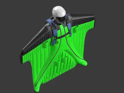 Wingsuit Game Ready PBR 3D model
