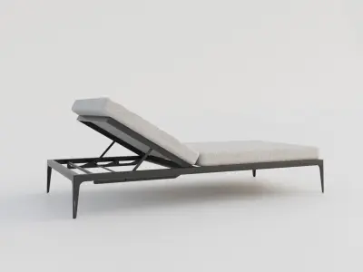 Sunbed sun Lounger 3D model Low-poly 3D model