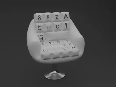 Modern Office Chair Free 3D model