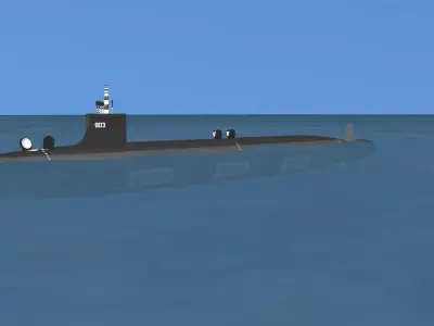 Virginia Class SSGN 803 USS Arizona 3D model