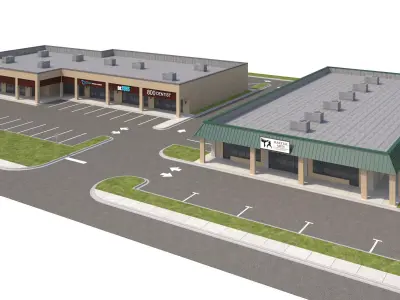Retail-160 Retail Stores 3D model