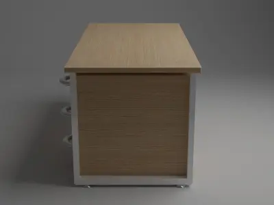 Modern desk Free 3D model