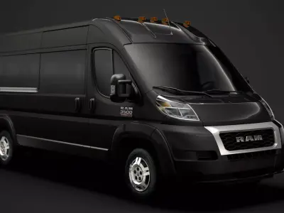 Ram Promaster Window Van 3500 HR 159WB EXT 2020 3D model
