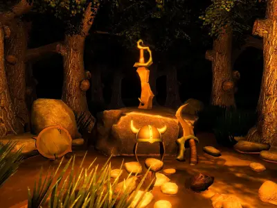 blade weapon Low-poly 3D model