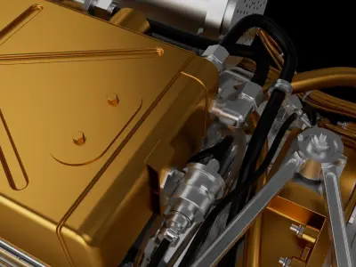 Gas Turbine Engine 3D print model