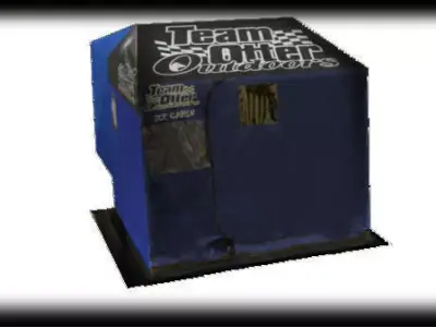 team otter blue house 3D model