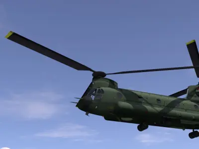Chinhook chinook helicopter 3D model