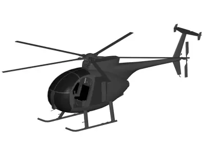 Boeing AH 6 3D model
