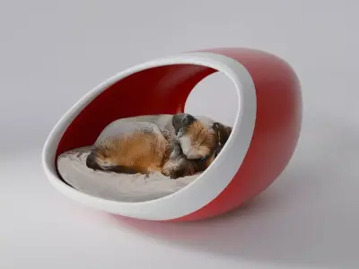 Dog Cat Bed - Blender Free 3D model