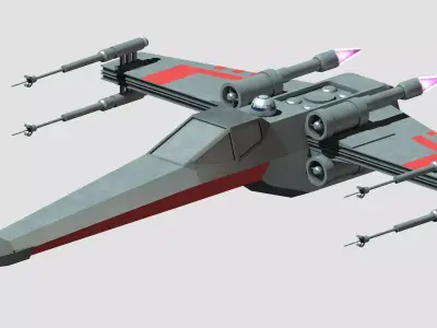 Star Wars - X Wing Low-poly 3D model