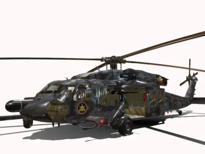 BLACK HAWKER BOPE Low-poly 3D model