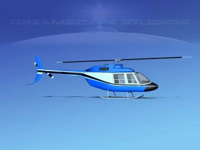 Bell 206 JetRanger V05 3D model