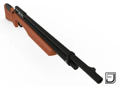 Rifle W-01 3D model