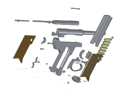 Nambu Type 14 3D model