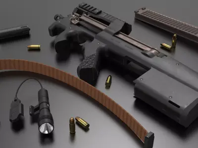 P90 SMG Fps - Tps Low-poly 3D model