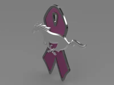 Mustang WIP 2010 logo 3D model