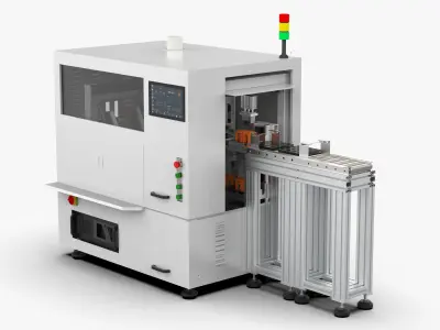 Automatic Micro Motor Shaft Surface Marking Machine 3D model