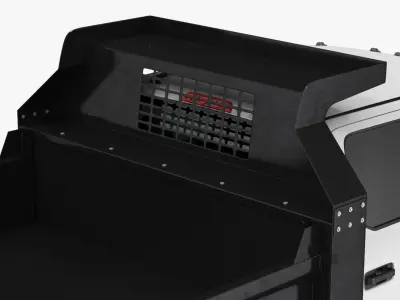 Pickup Truck Black Dump 3D model