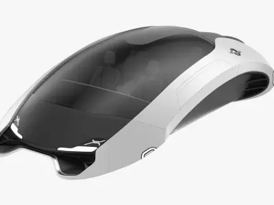 Hover car concept 4 3D model