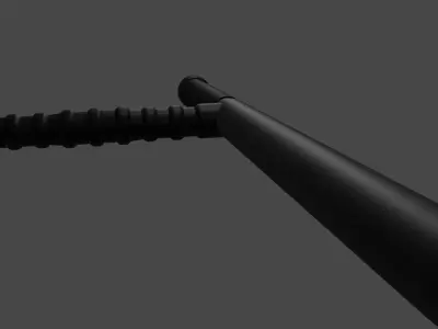 baton weapon melee Free low-poly 3D model