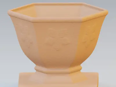 Free garden urn planter Free 3D model