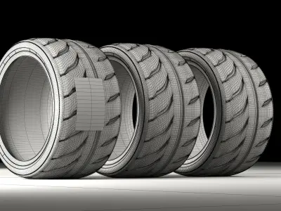 TOYO PROXES R888R  Low-poly 3D model