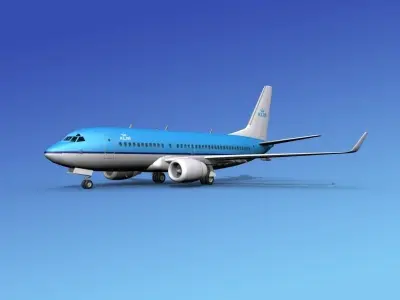 Boeing 737-700ER KLM 3D model