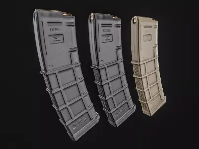 AR-15 Magazines Low-poly 3D model