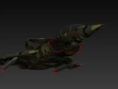 Dassalut Rafale Fighter Jet 3D model