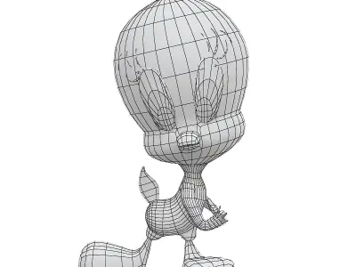 Tweety Bird cake topper - Titti 3D model