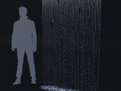 Animated Waterfalls 3D model