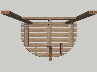 Table outdoor foldable IKEA ASKHOLMEN 3D model