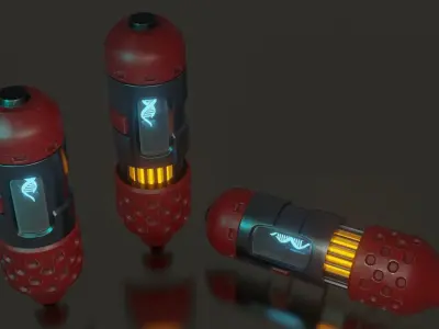 Sci fi nade 3D model