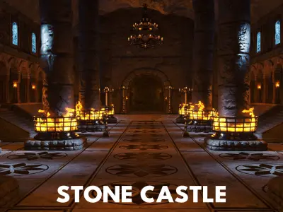 Stone Castle 3D model