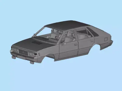 FSO Polonez 1500 borewicz Printable Body 3D model print model 3D print model
