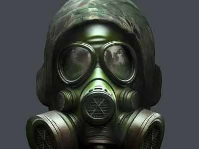 Helmet 3d model military combat Military Low-poly Low-poly 3D model