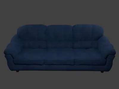 Couch - Linen Free low-poly 3D model