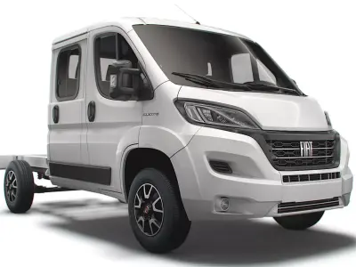 Fiat Ducato Chassis Truck Crew Cab 3450 WB 2022 3D model