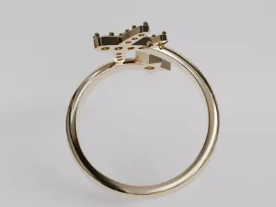 airplane ring 3D print model