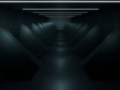 Sci Fi Hallway 3D model buy