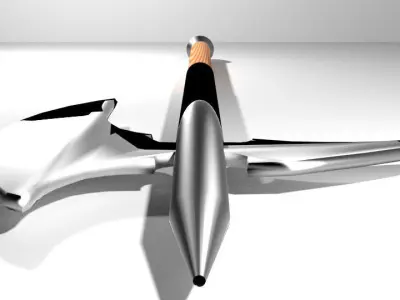 Battle Axe - Two Handed Bearded 3D model