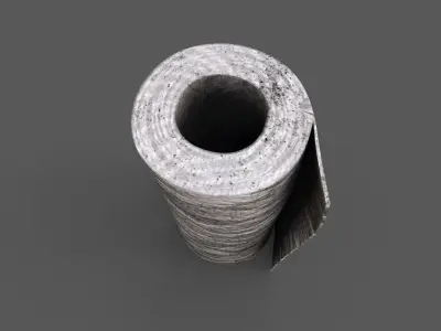 Old wound dressing Low-poly 3D model