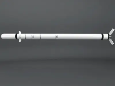 SA-7 Grail Rocket low poly Low-poly 3D model